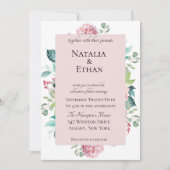 Pastel Floral Bouquet Weddenschap Kaart (Voorkant)