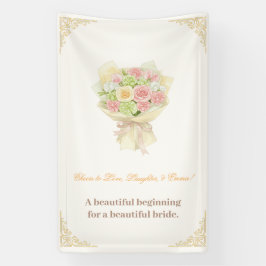 Pastel Floral Bridal pastel bouquet Elegant  Spandoek