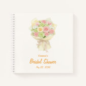 Pastel Floral Bridal Shower bouquet wedding Notitieboek (Voorkant)