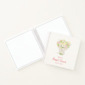 Pastel Floral Bridal Shower  – Japanese-Asian Notitieboek (Binnen)