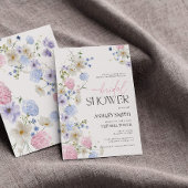 Pastel Floral Bridal Shower Kaart