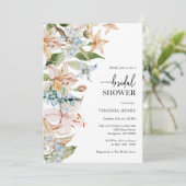 Pastel Floral Bridal Shower Kaart (Staand voorkant)