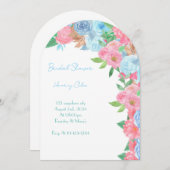 PASTEL FLORAL BRIDAL SHOWER SPRING SUMMER KAART (Voorkant / Achterkant)
