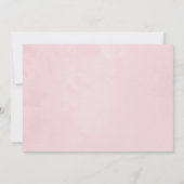 Pastel Floral bruiloft foto Save The Date (Achterkant)