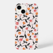 Pastel Floral Bud Botanisch patroon iPhone Hoesje (Achterkant)