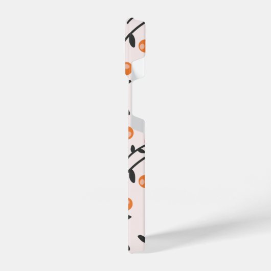 Pastel Floral Bud Botanisch patroon iPhone Hoesje (Linkerkant)