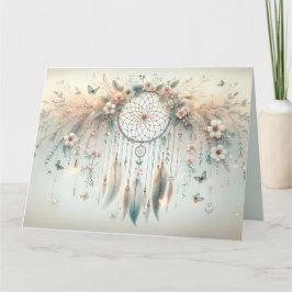 Pastel Floral Butterfly Dreamcatcher Kaart