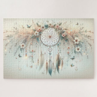 Pastel Floral Butterfly Dreamcatcher Legpuzzel