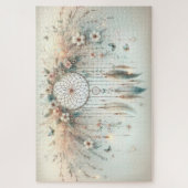 Pastel Floral Butterfly Dreamcatcher Legpuzzel (Verticaal)