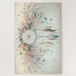 Pastel Floral Butterfly Dreamcatcher Legpuzzel