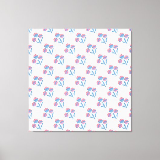 Pastel Floral Canvas Afdruk (Voorkant)