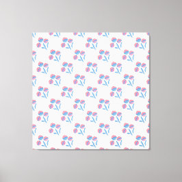 Pastel Floral Canvas Afdruk