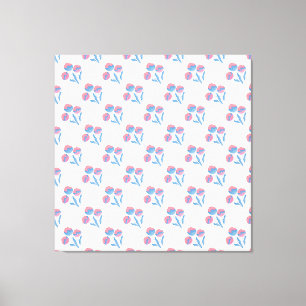 Pastel Floral Canvas Afdruk