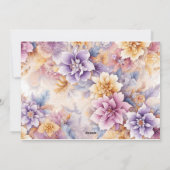 Pastel Floral Card Pack x 10 Feestdagenkaart (Achterkant)
