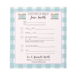 Pastel Floral Crayon School Nogmaals 1 kind Notitieblok