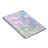 Pastel Floral  Customizable Sunshine Notitieboek (Rechterzijde)