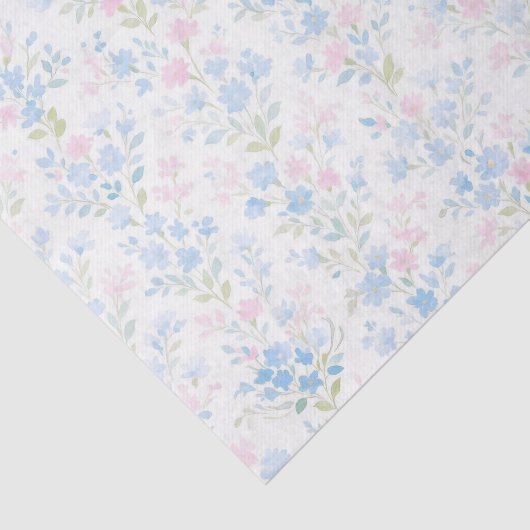 Pastel Floral Decoupage Tissue Paper Tissuepapier (Detail)