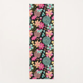 Pastel Floral Designer Yoga Exercise Vloermat Yogamat (Voorkant)