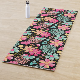 Pastel Floral Designer Yoga Exercise Vloermat Yogamat