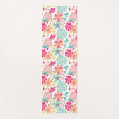 Pastel Floral Designer Yoga Exercise Vloermat Yogamat (Voorkant)