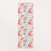 Pastel Floral Designer Yoga Exercise Vloermat Yogamat (Achterkant)