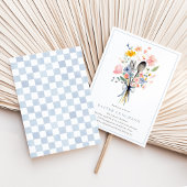 Pastel Floral Easter Luncheon Elegant Kaart