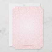 Pastel Floral Eerste Verjaardag Uitnodiging (Achterkant)