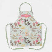 Pastel Floral Elegance Stijlvol Trendy Schort (Voorkant)