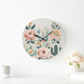 Pastel Floral Fiesta Grote Klok (Huis)