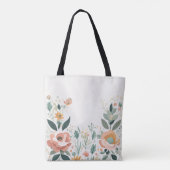 Pastel Floral Fiesta Tote Bag (Achterkant)