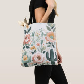 Pastel Floral Fiesta Tote Bag (Dichtbij)