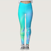 Pastel Floral Fractal Leggings (Voorkant)