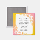 Pastel Floral Fridge Magnet (Voorkant / Achterkant)
