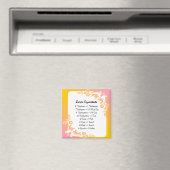 Pastel Floral Fridge Magnet (Insitu (Vaatwasser))