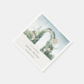 Pastel Floral Garden Arch Botanische Bedankt Servet (Hoek)