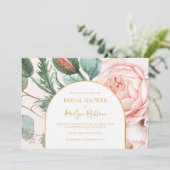 Pastel Floral Garden | Horizontaal Vrijgezellenfee Kaart (Staand voorkant)