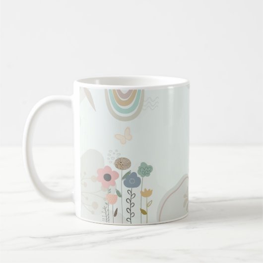 Pastel Floral Growth Mug Koffiemok (Links)