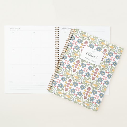 Pastel Floral & Heart Planner for Teens & Tweens (Display)
