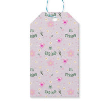 Pastel Floral Hi Spring Wrapping Paper