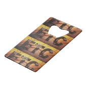 Pastel Floral Hippy ETC abstract Creditkaart Flessenopener (Voorkant Gekanteld)