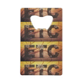 Pastel Floral Hippy ETC abstract Creditkaart Flessenopener (Achterkant)