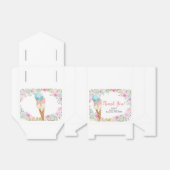 Pastel Floral Ice crème Party Favor Box Bedankdoosjes (Uitgevouwen)