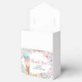 Pastel Floral Ice crème Party Favor Box Bedankdoosjes (Geopend)