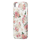 Pastel Floral iPhone 5/5S Hoesje (Achterkant Links)