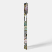 Pastel Floral iPhone Case Gold Flower Design (Achterkant / Rechts)