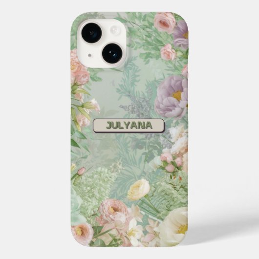 PASTEL FLORAL iPhone / iPad case (Achterkant)