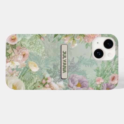 PASTEL FLORAL iPhone / iPad case (Achterkant (horizontaal))