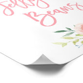 Pastel Floral Jelly Bean Guessing Game Sign 8x10 Poster (Hoek)