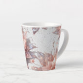 Pastel Floral Latte Mug – Botanical Coffee Cup Gif Latte Mok (Rechterhoek)