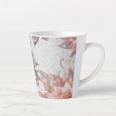 Pastel Floral Latte Mug – Botanical Coffee Cup Gif Latte Mok (Rechts)